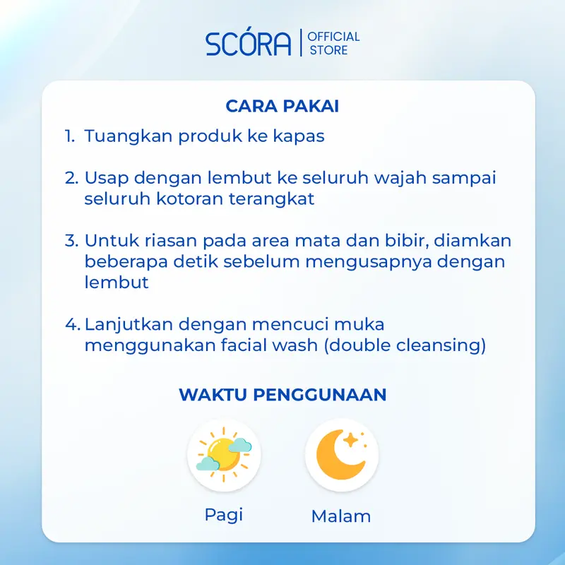 [BELI 2 GRATIS ONGKIR] SCORA Gentle & Soothe Micellar Cleansing Water 100 ML Membersihkan Menenangkan Kulit 3