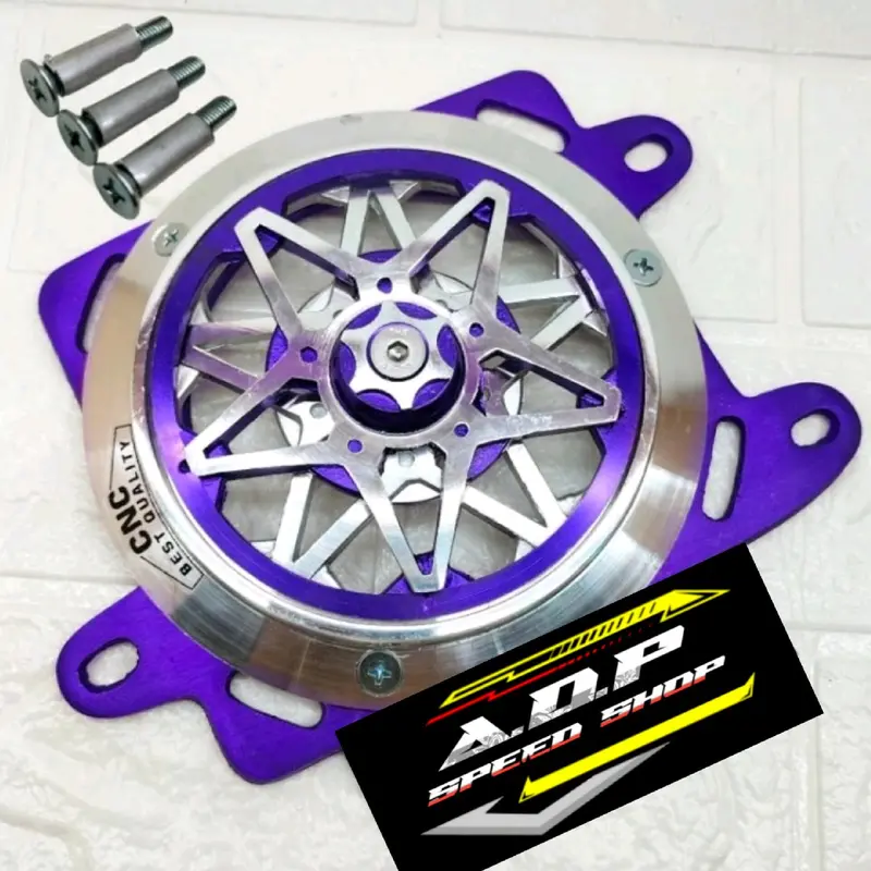 Cover Radiator set spiner motif bintang CNC Vario 125 150 PCX 150 ADV 150 set baut Engine Motor 7