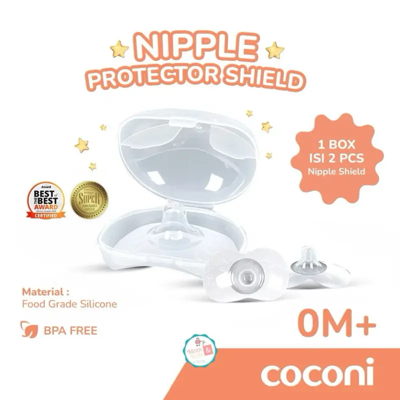 COCONI Nipple Shield 2 pcs | Pelindung Puting Bahan Silikon Menyusui