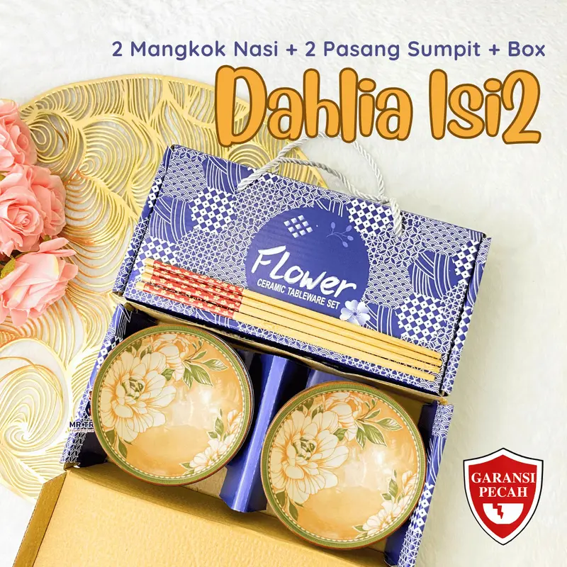 Kado Nikahan Bermanfaat Hampers Mangkok Keramik isi 2 RUSA Estetik Murah Kado Pernikahan Pengantin Wedding Bestie Mangkuk Nasi 4