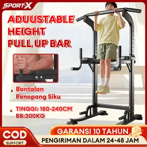 【Garansi Resmi 】[Produk kami 100% asli] Pull Up Bar/alat gym rumah alat fitness/Chin Up/olahraga peralatan kebugaran rumah/Adjustable Height Pull up Station/Stand untuk Peralatan Latihan Kekuatan Gym Rumah Menara Daya