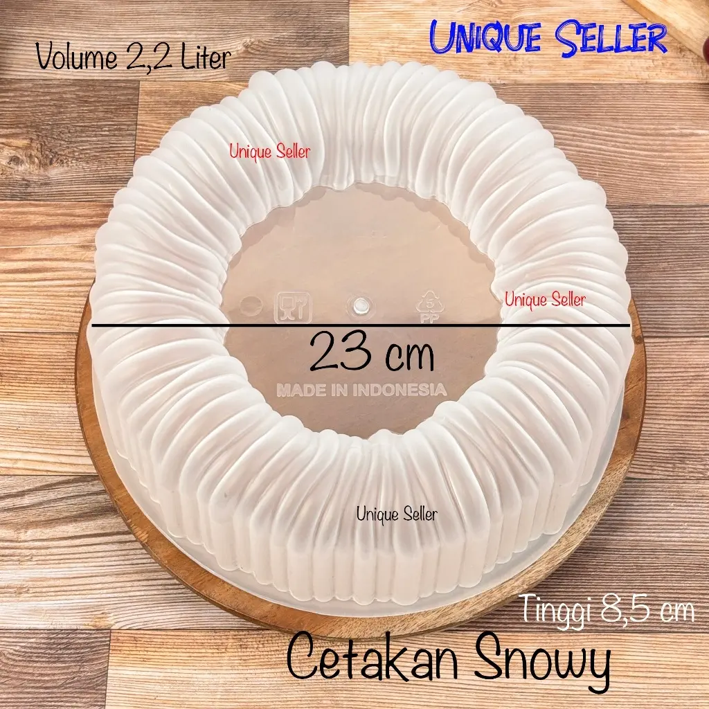 Cetakan Puding Twister Twist Ulir 23cm Snowy / Cetakan Kue Bolu Marmer Sifon Agar Ager Ulir Loyang Nasi Kuning Besar Jumbo 23 cm