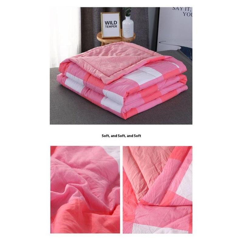 Product Introduction of EAY Life Summer Blanket Comforter Thin Soft Breahable Quilt Washed Cotton 18