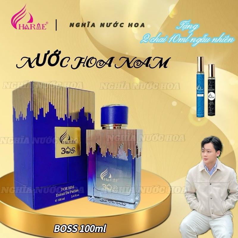  Nước Hoa Nam Charme Boss 100ml  Phiên Bản 2024  - Gợi Cảm Lôi Cuốn Tự Tin -  Tặng kèm 2 chai 10ml  