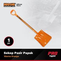Gambar HIOSHI /HST003B/Sekop/PAPAK/RATA/SEGI/Pasir/Tanah/Baja/Gagang Kayu/ORANYE TULANG - PRO dari HioshiToolsOfficial Kota Surabaya 1 Tokopedia