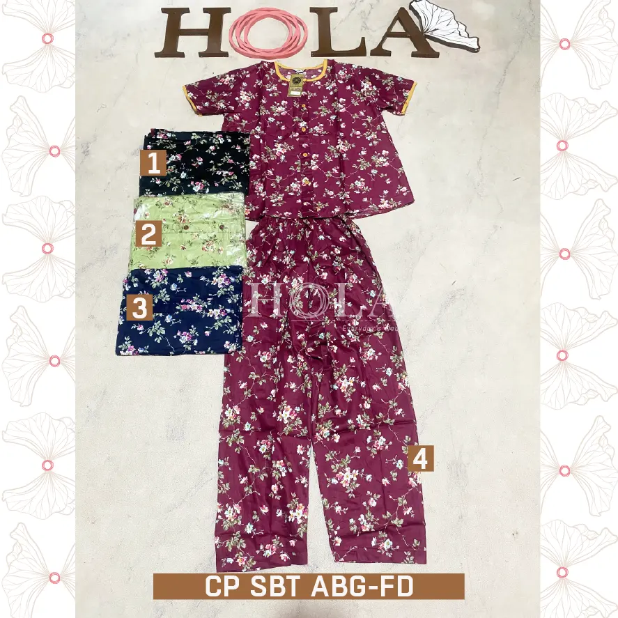HOLA_FASH | CP ALVIN SABATA ABG LENGAN PENDEK, PIYAMA KATUN JEPANG