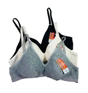 Sport bra remaja bahan katun size 34-36, 1 set isi 3/ isi 6 Bh Bh
