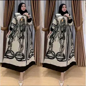 Dress Anjani Pita Rayon Gamis Rayon Diamon Adem Muslim Wanita Viral