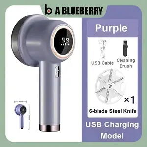 A BLUEBERRY Fur Ball Trimmer Hair Remover Electric Pembersih Bulu Baju Pakaian Lint