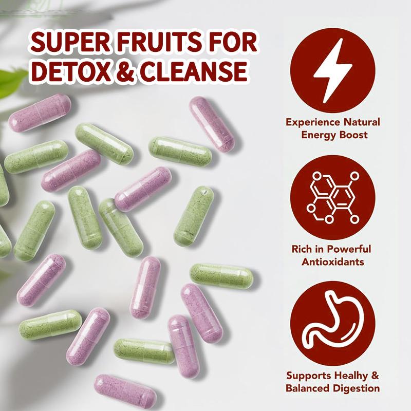 VTEAY Fruits Capsule 1 Kapsul Mengandung Lebih dari 20 Jenis Komponen Buah Formula Vegan Cocok untuk Semua Usia Nutrisi Inti dan Manfaat Kesehatan 90 Capsule