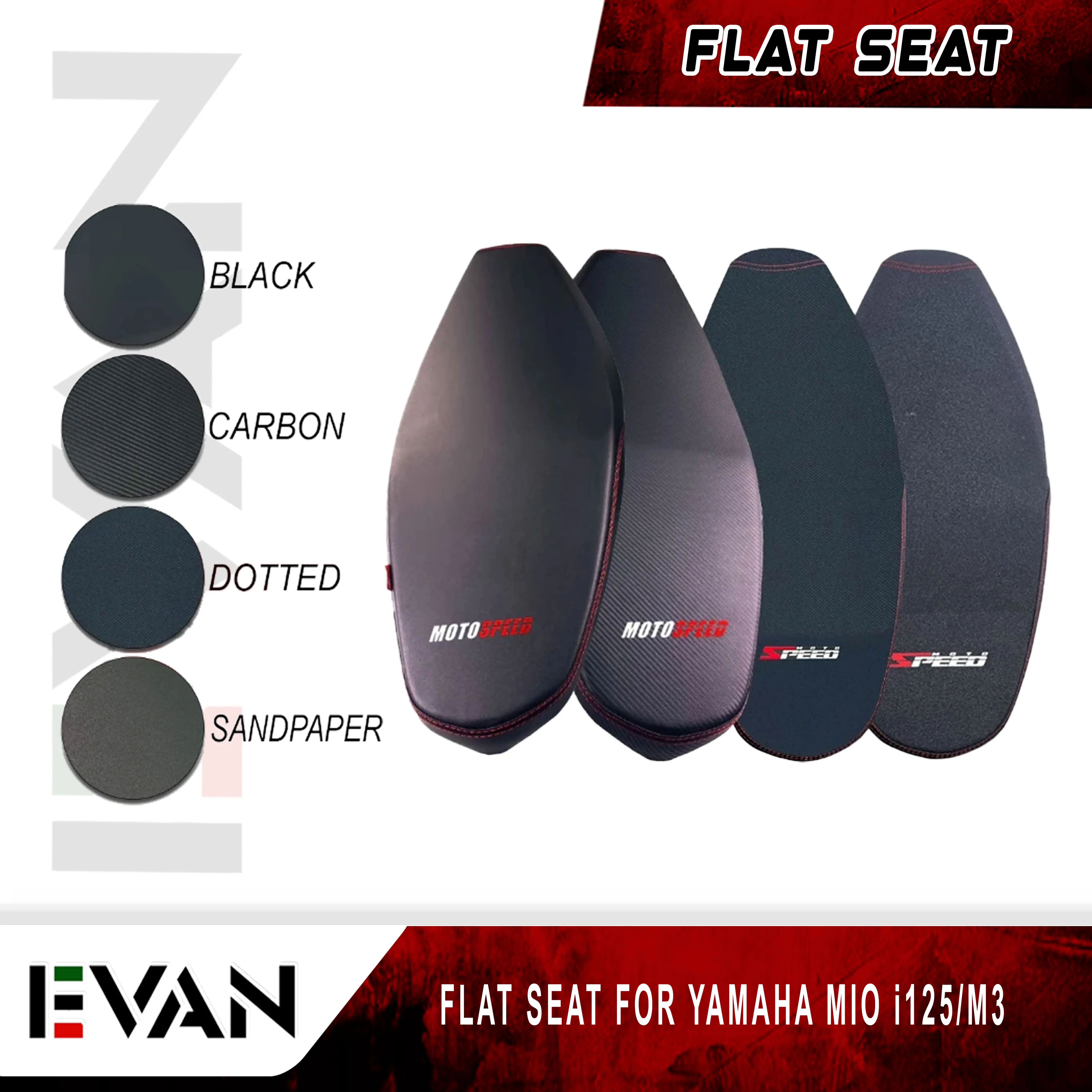 MOTOSPEED WATERPROOF FLAT SEAT FOR YAMAHA MIO i125/M3/GEAR