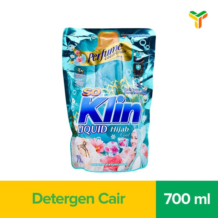 Gambar So Klin Liquid Deterjen Hijab Cool Reffil 700 Ml dari Yogya Online Kota Bandung Tokopedia