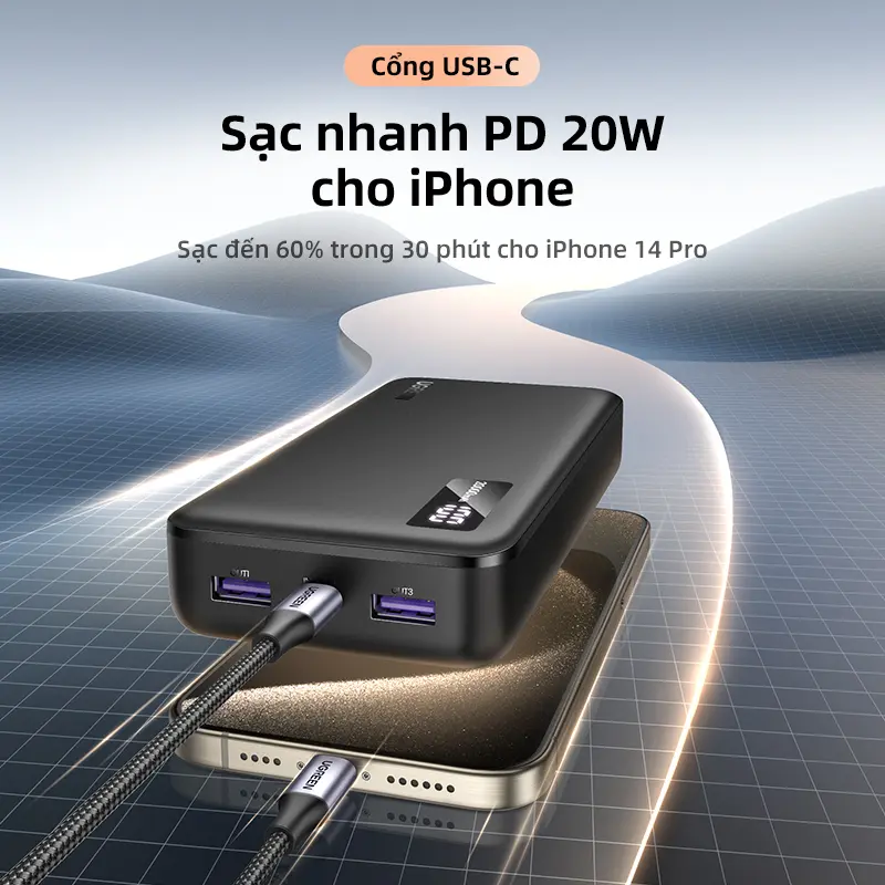 UGREEN PD22.5W 20000mAh 10000mAh PD3.0 Sạc Dự Phòng Sạc Nhanh cho iPhone 16 Pro Max 15 14 13 Samsung Huawei, powerbank 25742 | BigBuy360 - bigbuy360.vn UGREEN PD22.5W 20000mAh 10000mAh PD3.0 Sạc Dự Phòng Sạc Nhanh cho iPhone 16 Pro Max 15 14 13 Samsung Huawei, powerbank 25742 | BigBuy360 - bigbuy360.vn