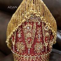 Gambar Aesan -  Sortopi Payet Super Premium Exclusive Songket Tenun Asli Full Mata Berlian Batak Toba - Songket Depan Belakang dari Aesan Pengantin Kota Palembang 2 Tokopedia