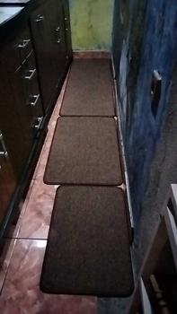 Product Review of Tren-D-rugs Keset kaki alas lantai kamar tidur ruang tamu koridor panjang lorong runner kitchen mat polos anti slip murah 1 set isi 3 pcs - NMs from N**h 0