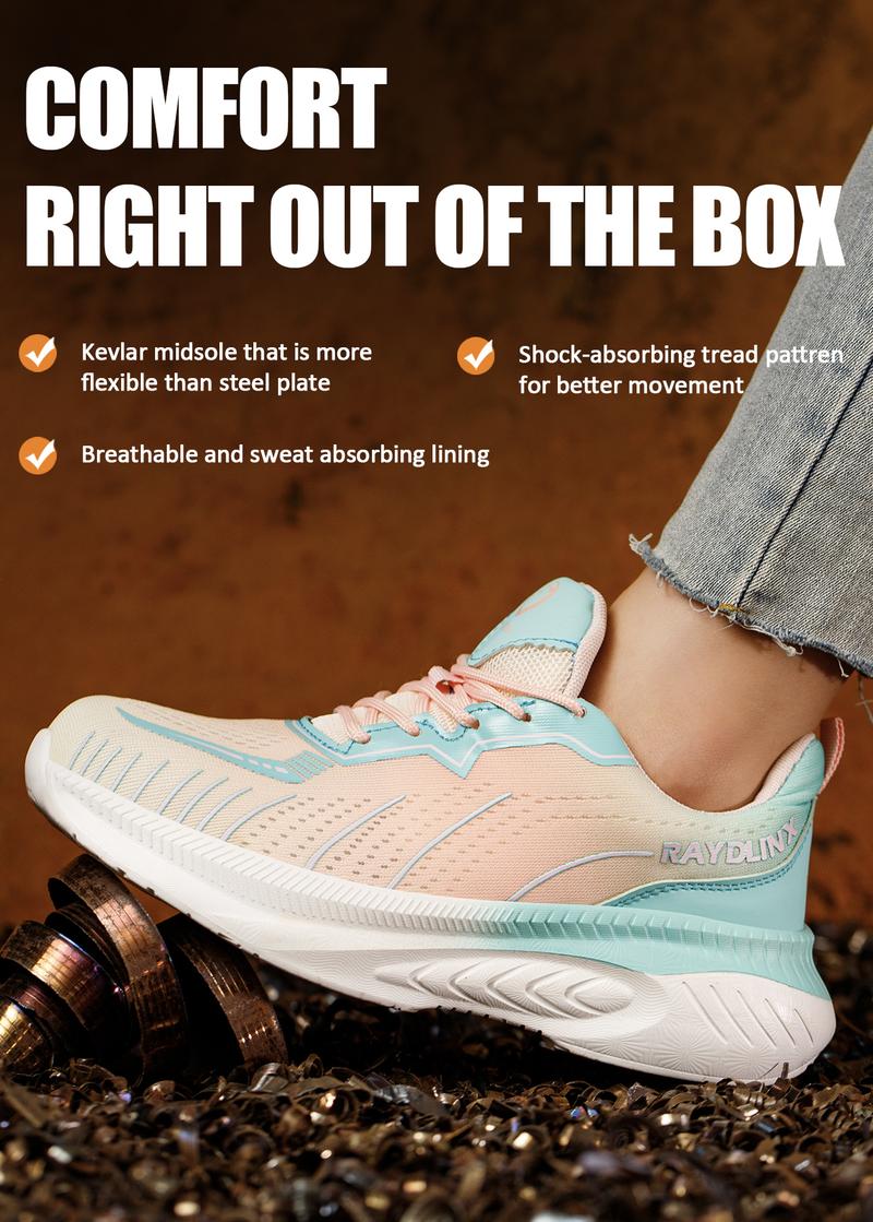 Product Introduction of Women's Steel Toe Safety Shoes, Anti-Smashing, Anti-Puncture, Non-Slip, Wear-Resistant , Work Site Protective Shoes Footwear Comfort Walking Shoes 6