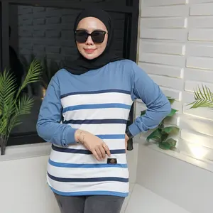 XVLORE | FST | Salur Combi Atasan Wanita Lengan Panjang Bahan Premium Lembut Adem Nyaman DIpakai