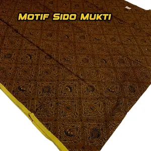Jarik batik tulis sido Mukti sogan kualitas premium motif klasik warna awet Kain Kebaya