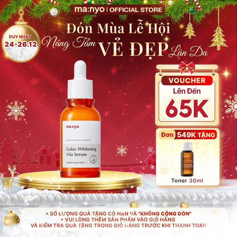  Serum Dưỡng Da ma:nyo Galac Whitening Vita Serum 50ml Skincare Chăm Sóc Da Làm Đẹp Da Dưỡng Ẩm Da Vitamin C Cấp Ẩm 