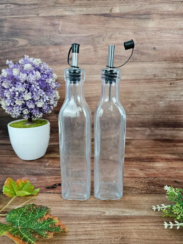BOTOL OIL POT BAHAN KACA 630ML Wadah Oil Dapur 4