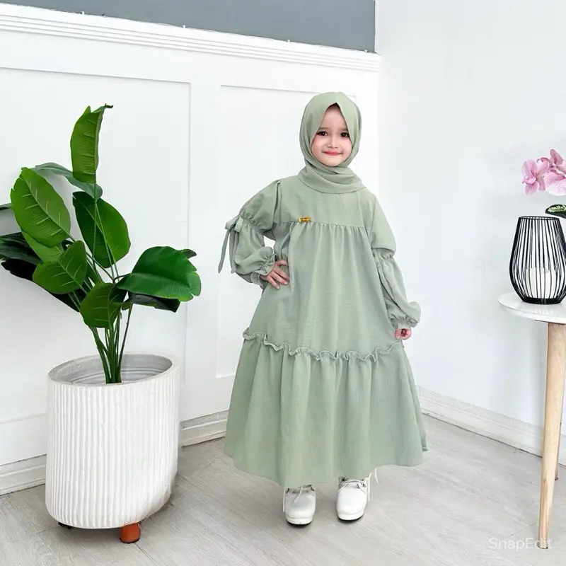 NAZMI DRESS KIDS SET HIJAB GAMIS ANAK PEREMPUAN 4-12th PAKAIAN TERBARU 6