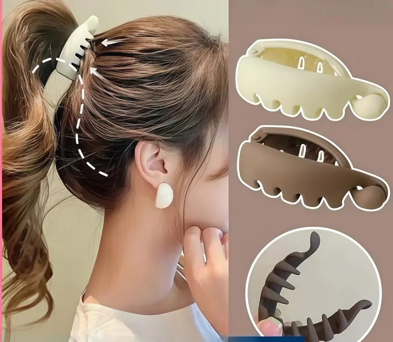 Korean Banana Clip Hair Clip High Ponytail Fixed Small Claw Clip Simple Style Acrylic Hairpin Tie Hair Clamp Fashion Hair Accessories