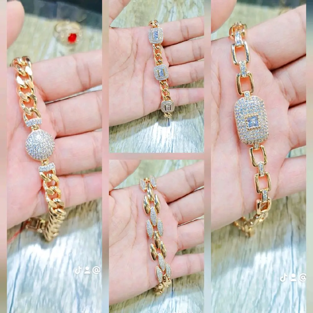 gelang rantai permata zirconia/gelang premium