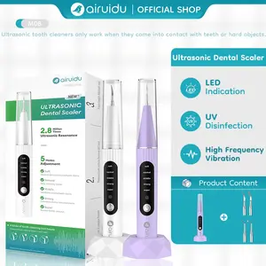 [24H SHIP&Local Delivery]Airuidu M08 Sikat Gigi Elektrik Sikat Gigi Ultrasonik Cerdas Pembersih Gusi Portabel yang Dapat Diisi Ulang
