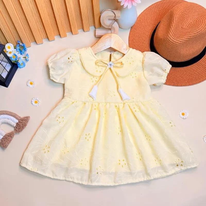 RAYANA Dress Katun Embroidery 0-6 Tahun Fashion Anak Bayi Halus Lembut nyaman dikulit bahan premium.