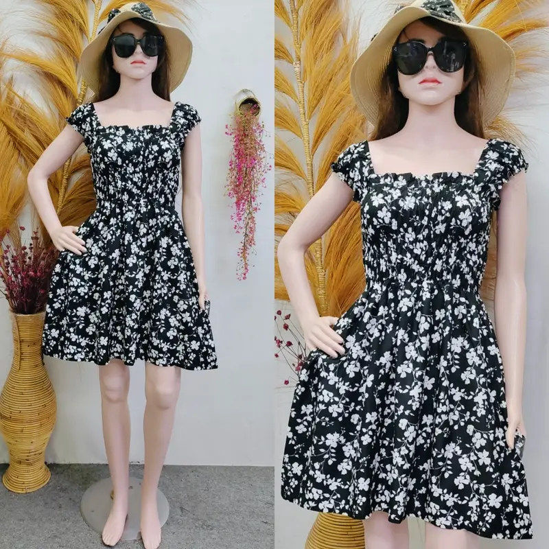 Sylvia Mini Dress  Rayon Casual Nyaman Pendek