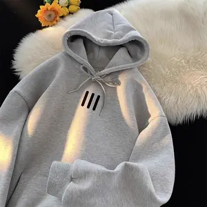 Jaket Berat Hoodie Sweater Pure Cotton Hooded Sweatshirt Kekinian Katun Terlaris Lembut Premium Remaja Long sleeves Streetwear