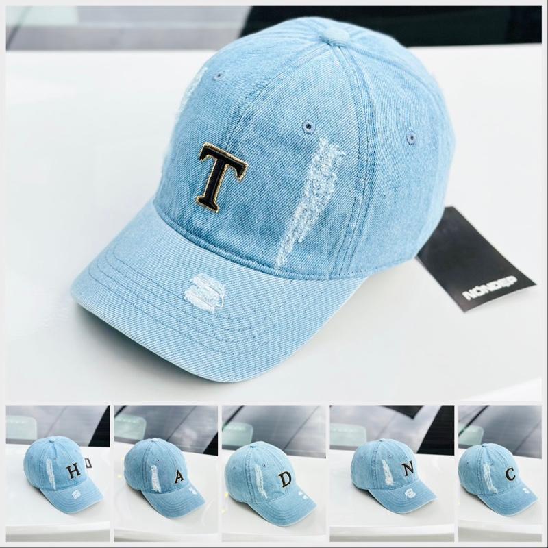 Mũ Lưỡi Trai Jean Cao Cấp Thêu Chữ ABC Nón Kết Thể Thao Korea 2025 Free Size Cotton Hat Cap Phù Hợp Nam Nữ Kiểu Dáng Thời Trang Vải Jean Cao Cấp Độ Bền Cao Co Giãn Tốt Chống Nắng Nóng