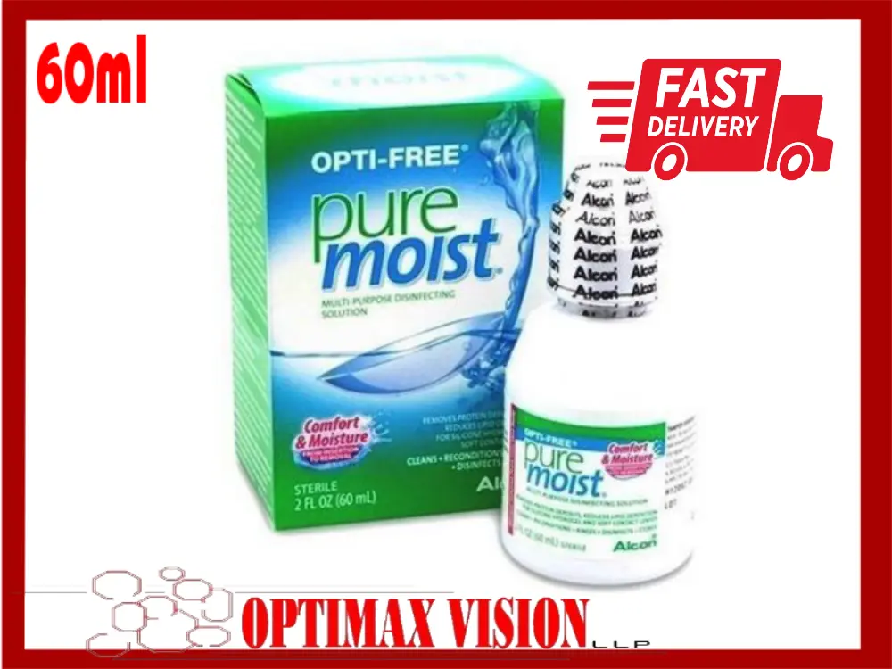 Opti-Free  Pure Moist   60 ml  ( Ideal for Traveling )
