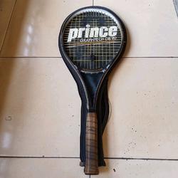 Raquette De Tennis Prince Graphite Comp XL Oversize 1990 Avec Housse - Taille De Grip 4 3/8" - Vintage