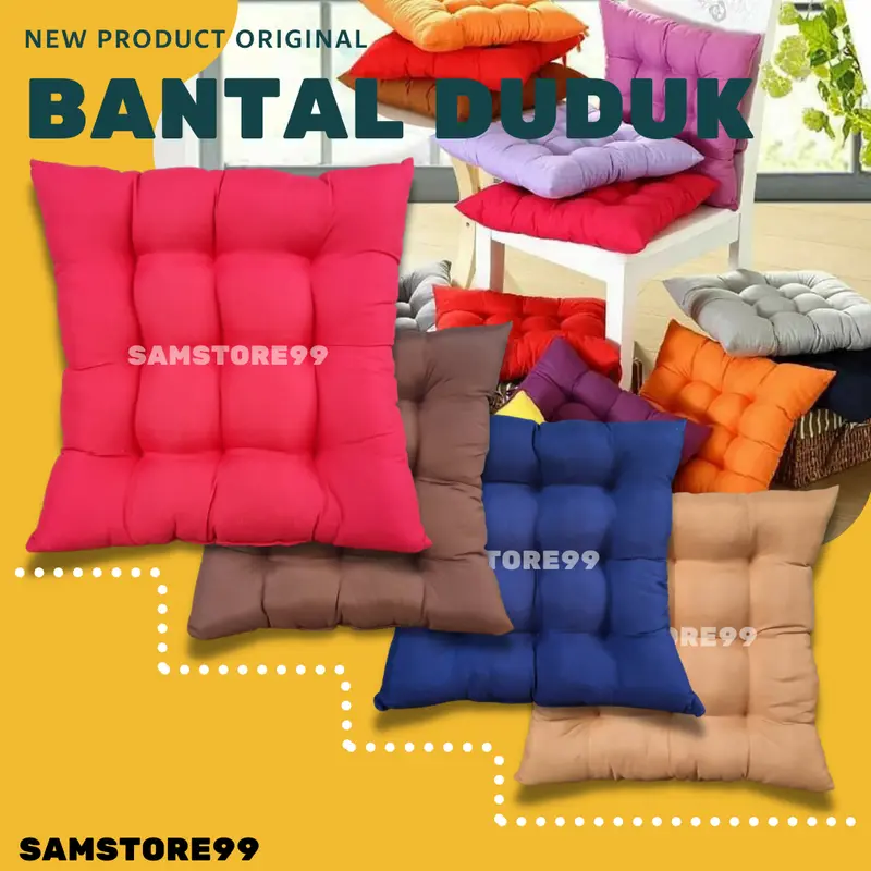 Bantal Alas Duduk Kursi/Bantal Duduk Ibu Hamil/Bantal Kursi Polos Tali 4