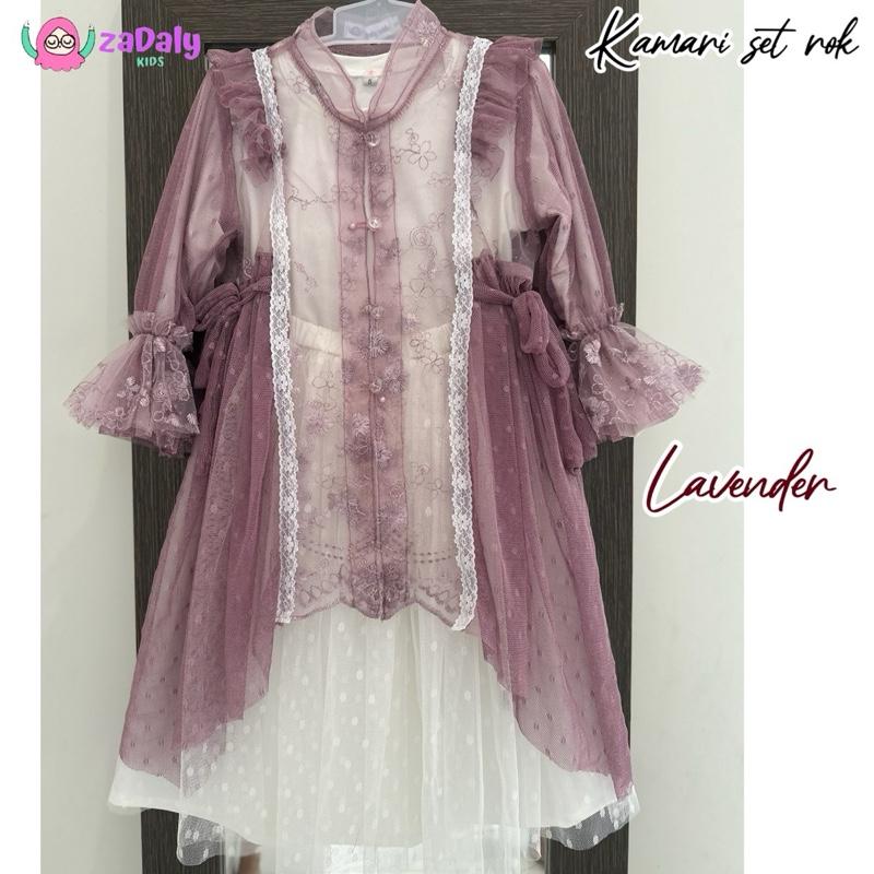 KAMARI set rok anak ice blue,burgundy,set gaun anak,set rok anak lebaran.,kebaya anak,gamis lebaran anak kekinian usia 2-15 tahun Setelan Muslim anak Panjang 3