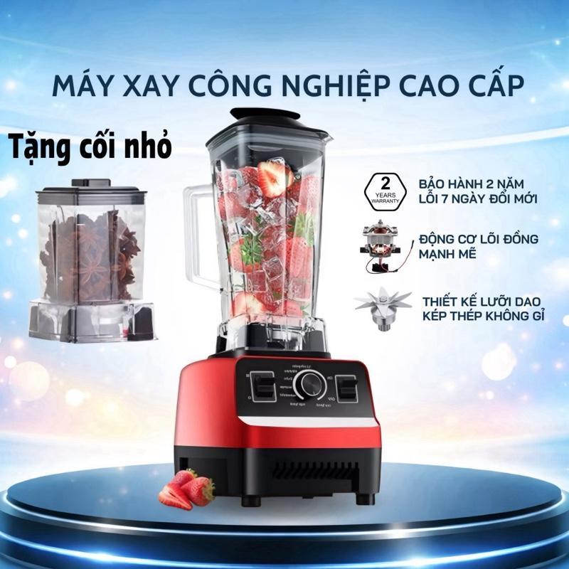  Máy Xay Sinh Tố Đa Năng KAW SILVER CREST SC-1589 Máy Xay Công Nghiệp 2 Cối Xay Công Suất 4500W