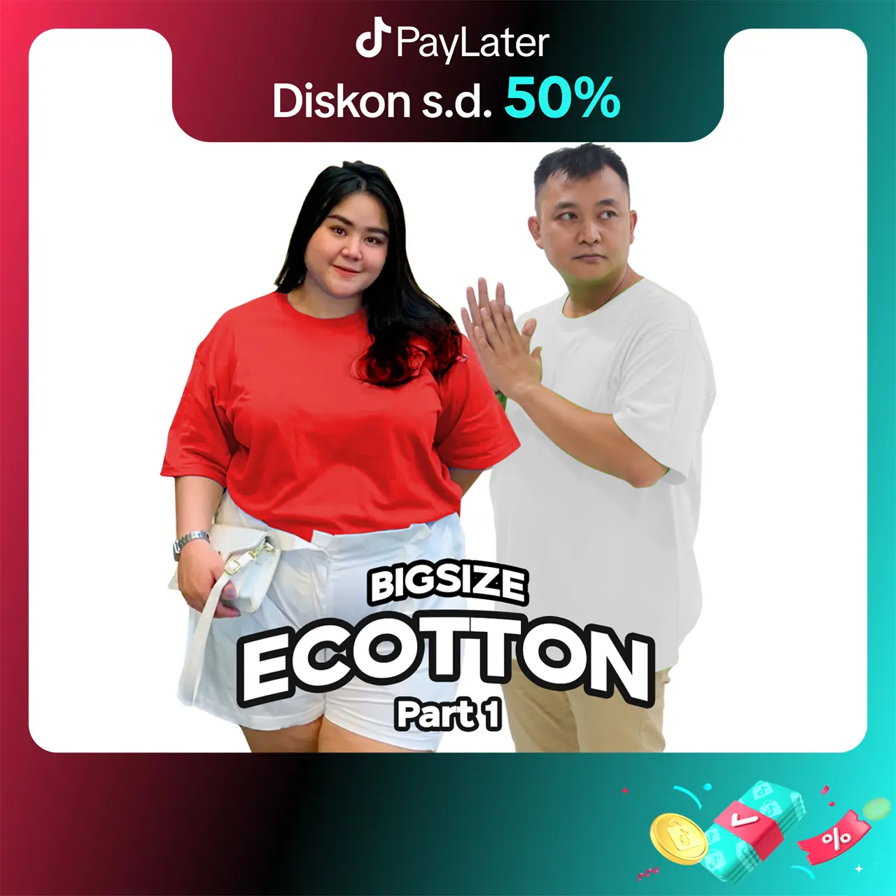 [BEST DEAL] KPM Apparel Kaos Polos Ecotton  Big Size Bahan Nyaman