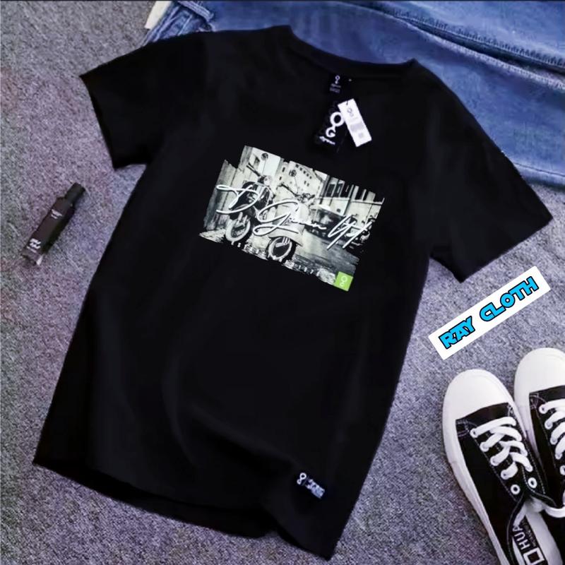 Product Introduction of Kaos Distro Cowok Branded Ori /Kaos distro greenlight original/ Kaos Ariel Noah/Baju Kaos pria keren/kaos pria premium/kaos pria dewasa Unisex Tshirt Katun Combed Lembut Sablon Simple 4
