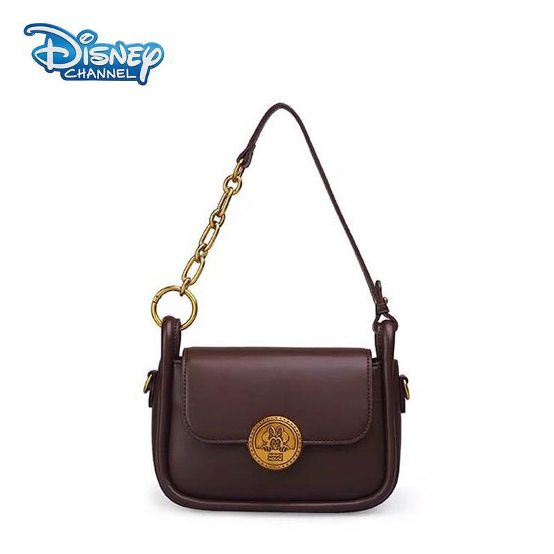 Túi Đeo Chéo Một Bên Vai Dễ Phối Đồ Mới, Disney Minnie Brownie, Túi Bánh Vuông Nhỏ Màu Nâu, Có Sẵn Thanh Toán Khi Nhận Hàng 3