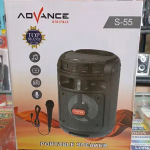 Advance Digital S-55 Speaker Portabel dengan Mic dan Kabel - Top Brand Portable Speaker