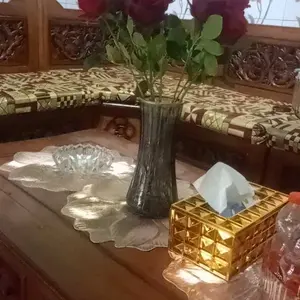 Vas Bunga Kaca Bening Dekorasi Clear Estetik Vintage Glass Flower WMO YUY23