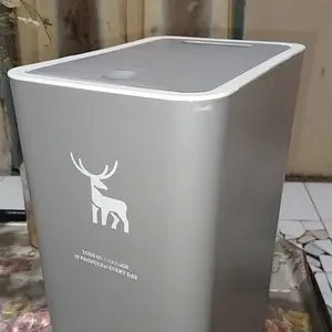 BinBuddy Store Tempat Sampah Dengan Penutup Anti Bau Tempat Sampah Dalam Ruangan Dengan Pegangan Serbaguna HSB602