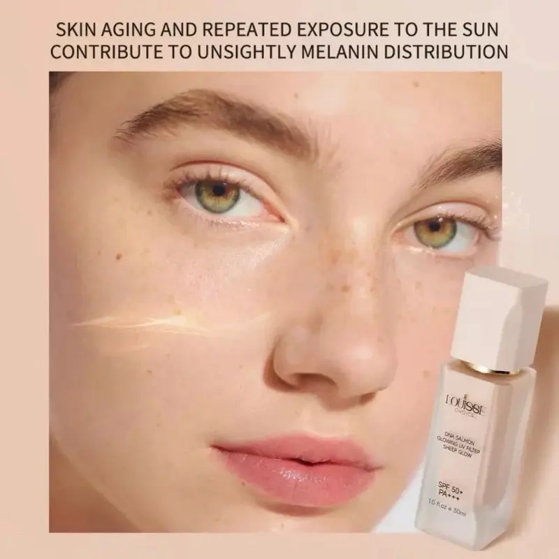 Sunscreen Louisse Choice DNA Salmon Glowing UV Filter Sheer Glow SPF 50+ PA+++ 30ml - Facial, Vitamin 1