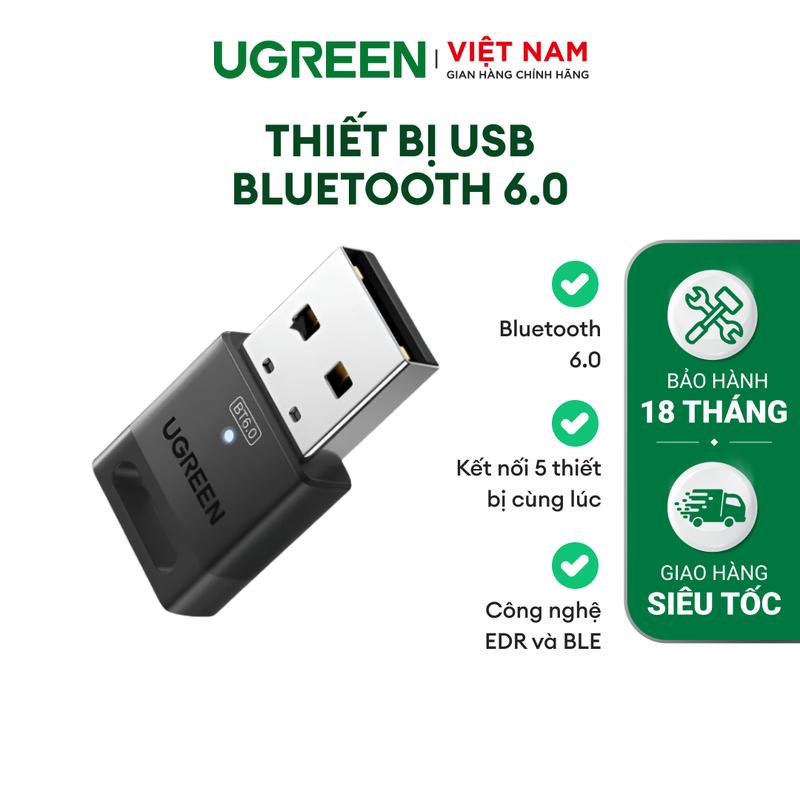 Thiết bị USB Bluetooth 5.4/6.0 UGREEN | Đèn báo LED | Nguyên vật liệu cao cấp
