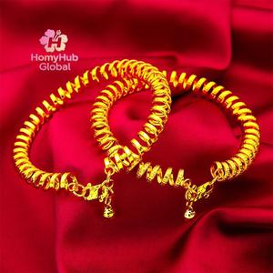 Gelang Kabel Telefon Wanita, Bahan Shajin Vietnam kamassi  titanium  bangle Bracelets Jewelry