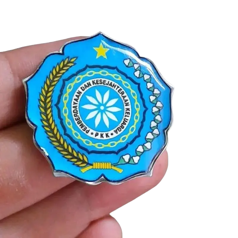 [ISI 2 PCS] Pin PKK Bross Lencana Penggerak PKK Premium Resin Clips Elegan Seragam