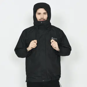 Armous Jaket Parasut Winbreaker Gorpcore Pria Full Face Outdoor Gunung Waterproof