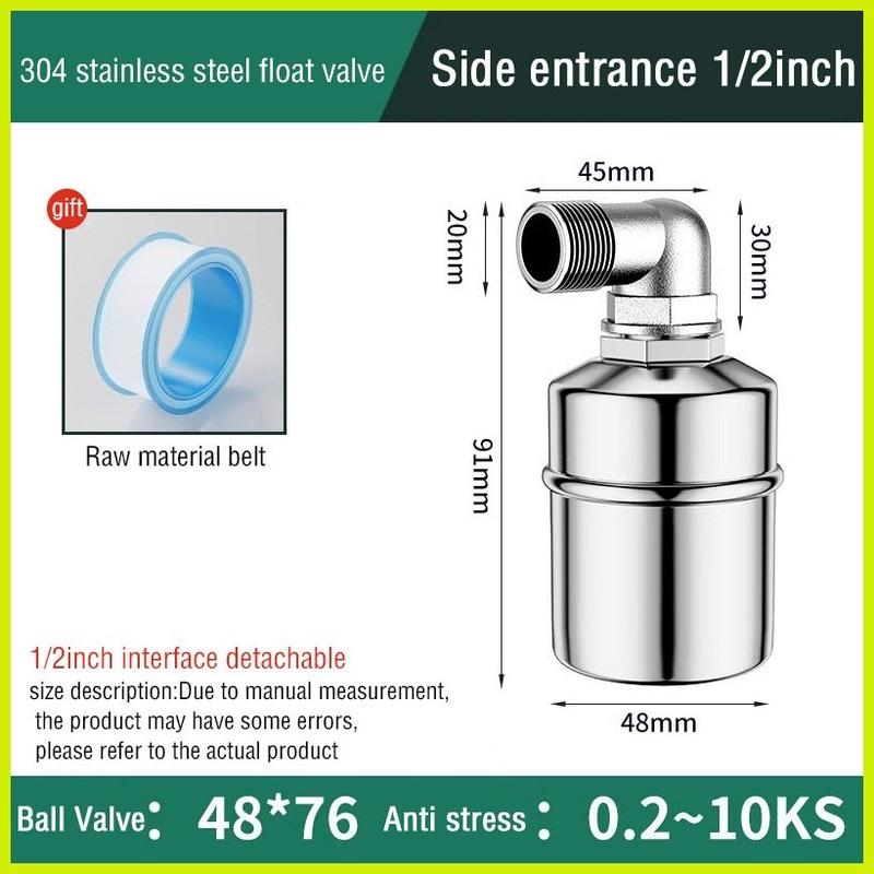 304 Stainless Steel Float Valve Level Level Water Controller sepenuhnya otomatis 8