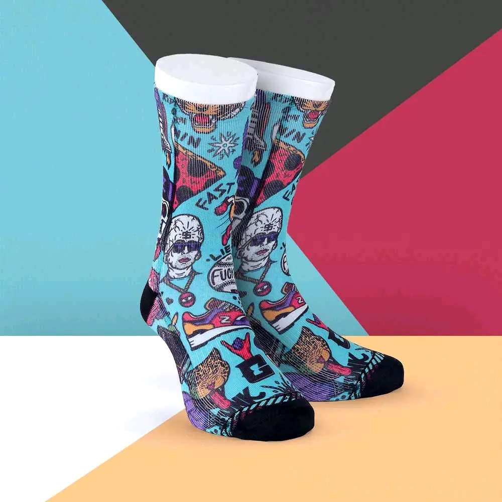 Kaos Kaki Pria Printing Tigrus TGR 231 Panjang Katun Pendek - Motif Sport